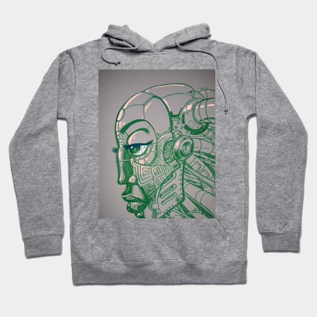 Robot Lady Hoodie by Samax